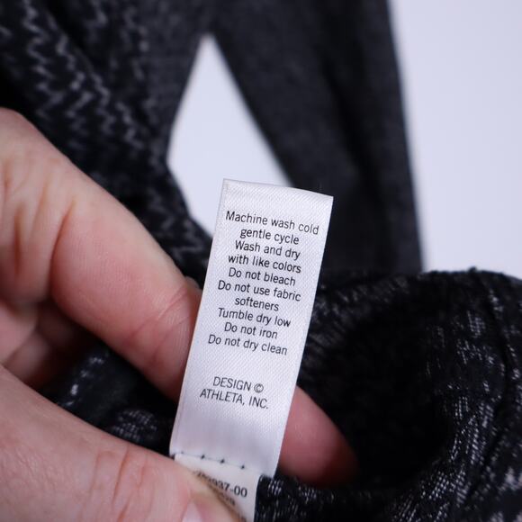 ATHLETA Heartbeat Hope Jacket Black Zigzag Full Zip Stretch Active Women's M - Picture 14 of 14